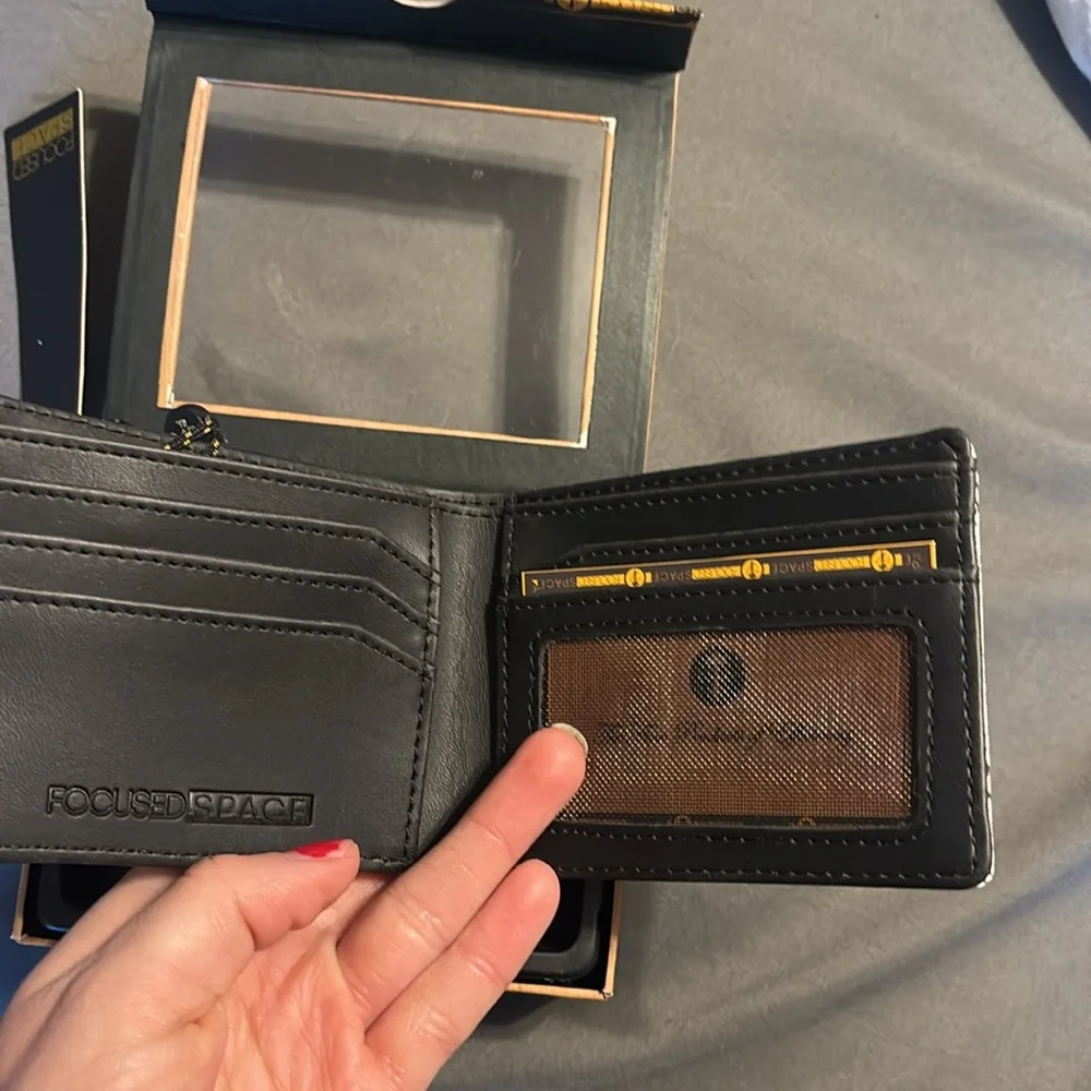 NWT Focused Space Snakeskin Wallet